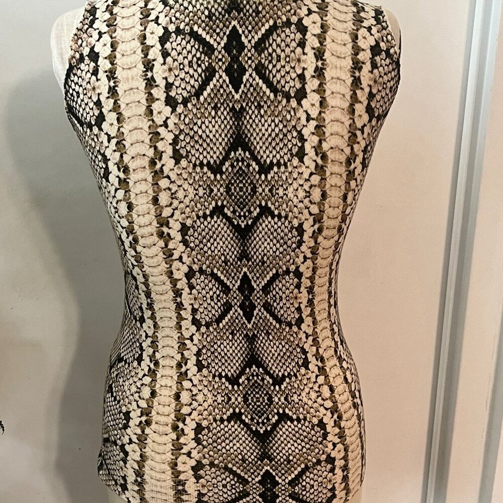 J. CREW Merino Wool Snakeskin Print Tank - Picture 3 of 5